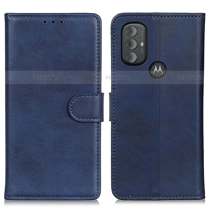 Coque Portefeuille Livre Cuir Etui Clapet A05D pour Motorola Moto G Play Gen 2 Bleu Plus