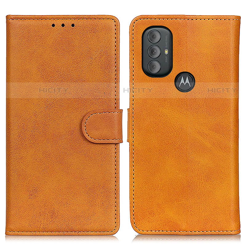 Coque Portefeuille Livre Cuir Etui Clapet A05D pour Motorola Moto G Play Gen 2 Marron Plus