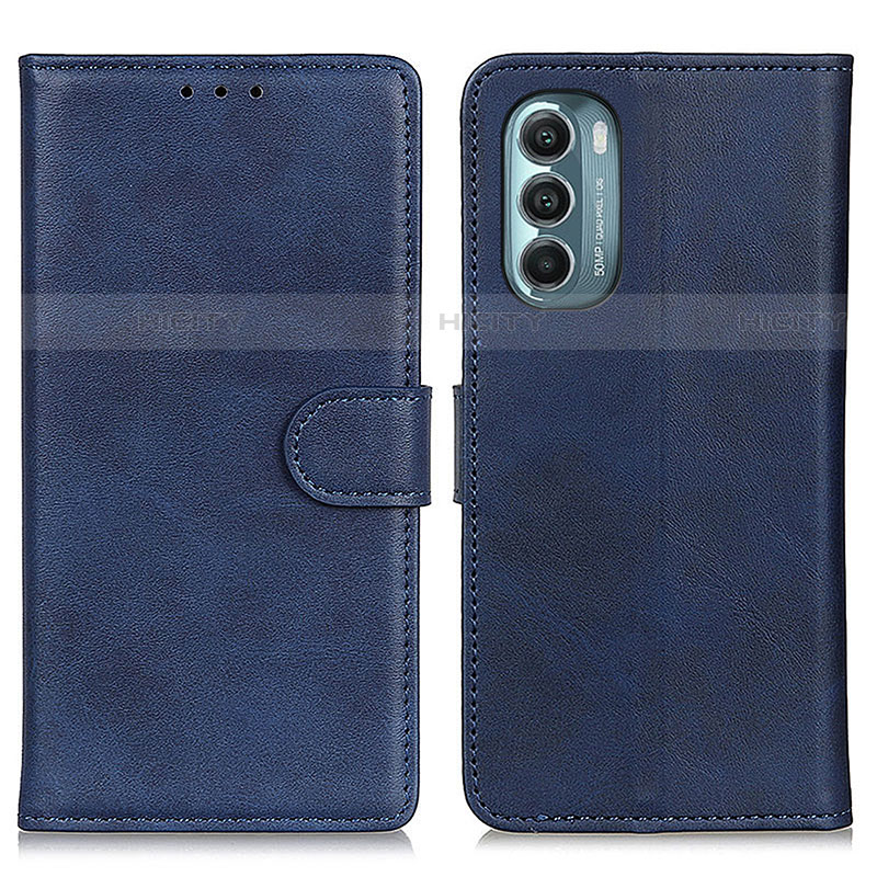 Coque Portefeuille Livre Cuir Etui Clapet A05D pour Motorola Moto G Stylus (2022) 4G Bleu Plus