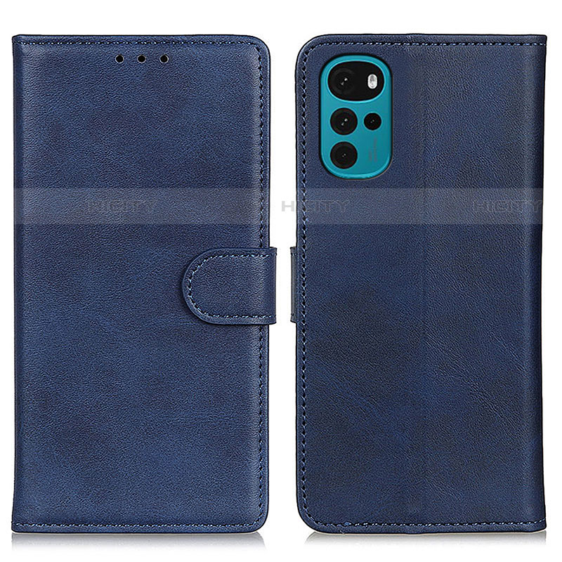 Coque Portefeuille Livre Cuir Etui Clapet A05D pour Motorola Moto G22 Bleu Plus