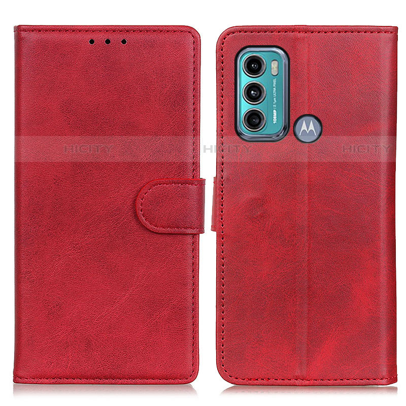 Coque Portefeuille Livre Cuir Etui Clapet A05D pour Motorola Moto G60 Rouge Plus