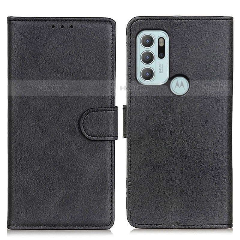 Coque Portefeuille Livre Cuir Etui Clapet A05D pour Motorola Moto G60s Noir Plus