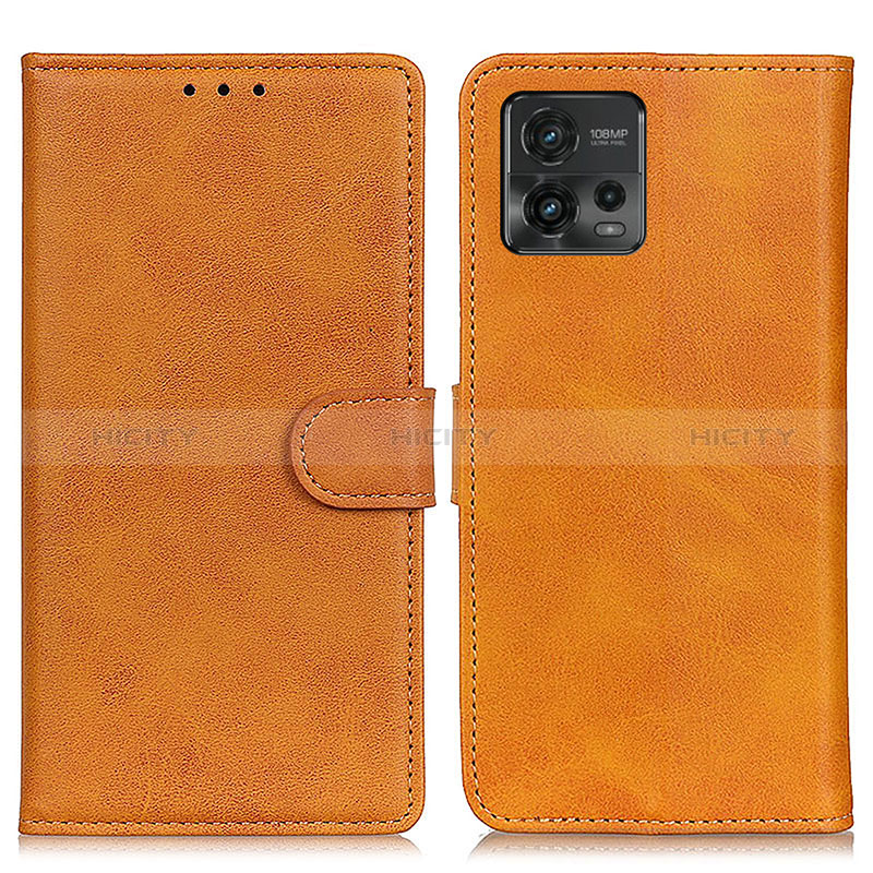 Coque Portefeuille Livre Cuir Etui Clapet A05D pour Motorola Moto G72 Marron Plus