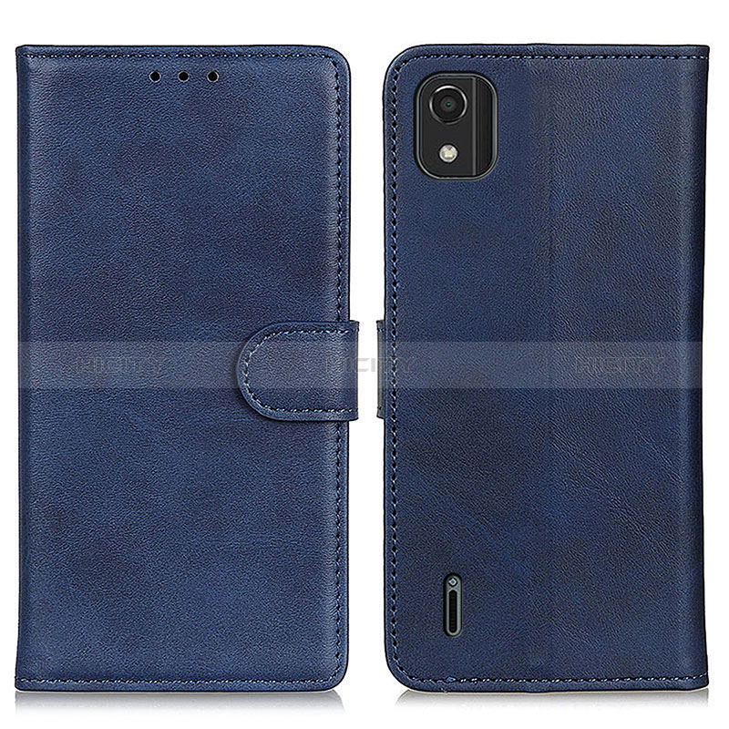 Coque Portefeuille Livre Cuir Etui Clapet A05D pour Nokia C2 2nd Edition Bleu Plus