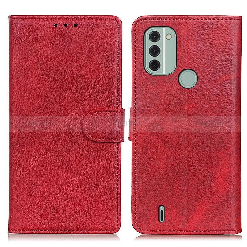 Coque Portefeuille Livre Cuir Etui Clapet A05D pour Nokia C31 Rouge Plus