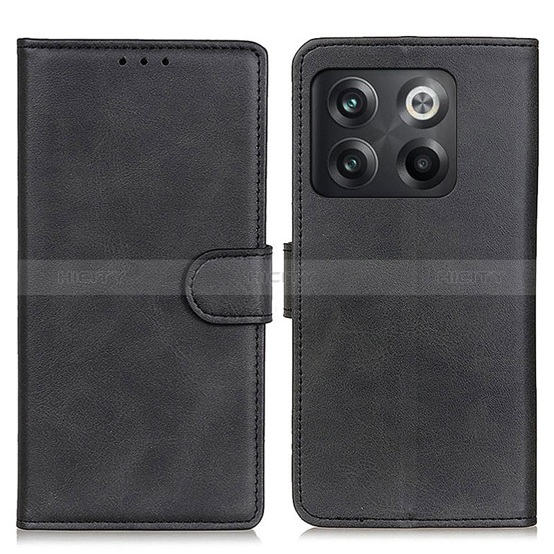 Coque Portefeuille Livre Cuir Etui Clapet A05D pour OnePlus 10T 5G Noir Plus