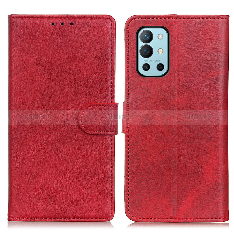 Coque Portefeuille Livre Cuir Etui Clapet A05D pour OnePlus 9R 5G Rouge Plus