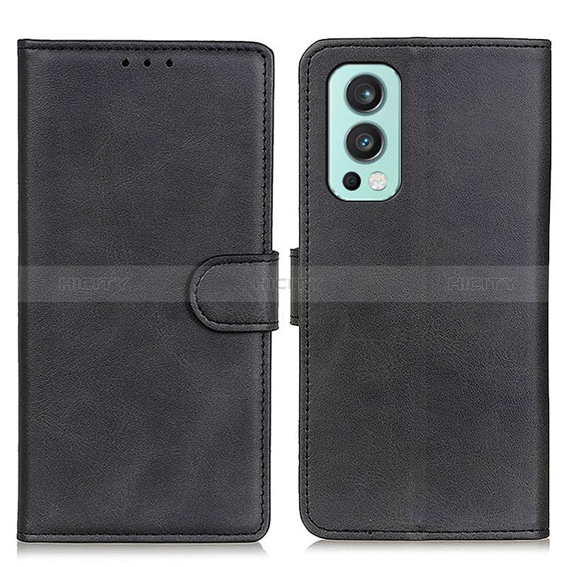 Coque Portefeuille Livre Cuir Etui Clapet A05D pour OnePlus Nord 2 5G Noir Plus