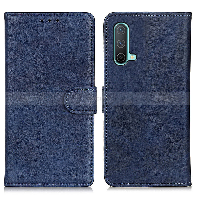 Coque Portefeuille Livre Cuir Etui Clapet A05D pour OnePlus Nord CE 5G Bleu Plus