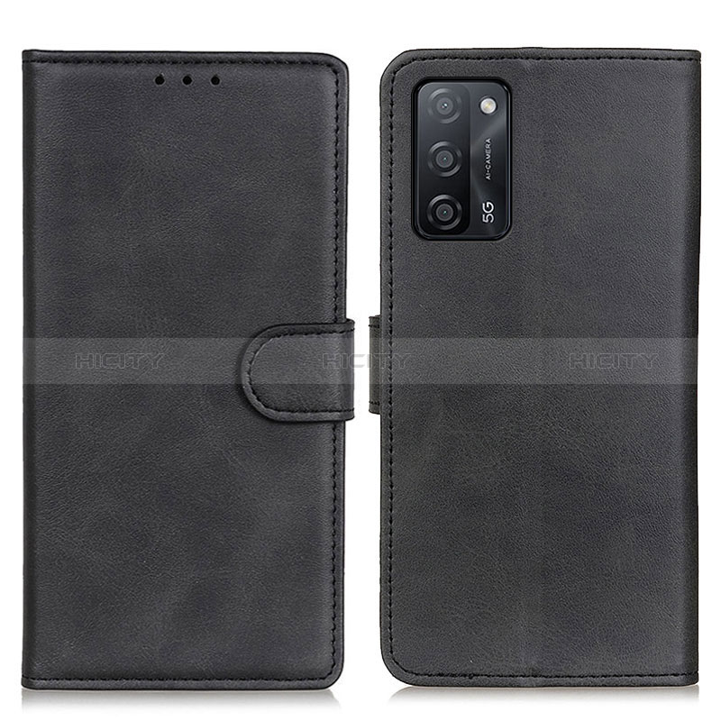 Coque Portefeuille Livre Cuir Etui Clapet A05D pour Oppo A56 5G Noir Plus