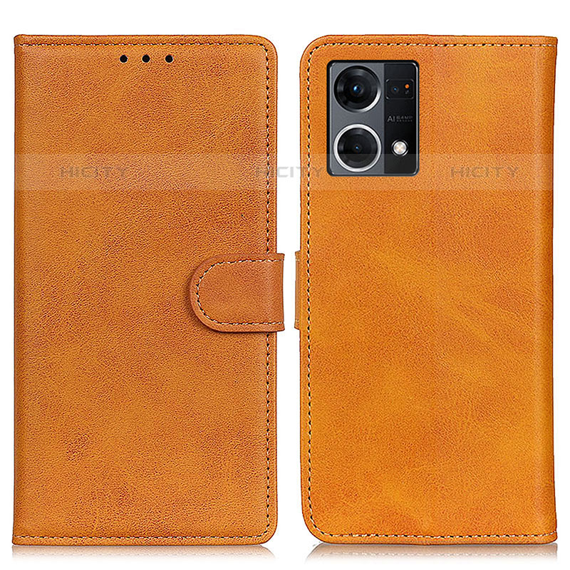 Coque Portefeuille Livre Cuir Etui Clapet A05D pour Oppo F21 Pro 4G Marron Plus