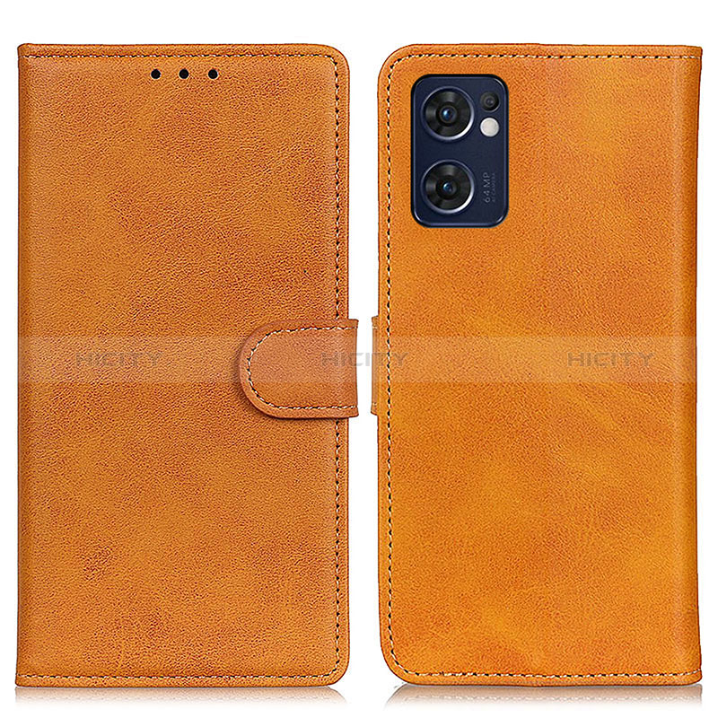 Coque Portefeuille Livre Cuir Etui Clapet A05D pour Oppo Find X5 Lite 5G Marron Plus