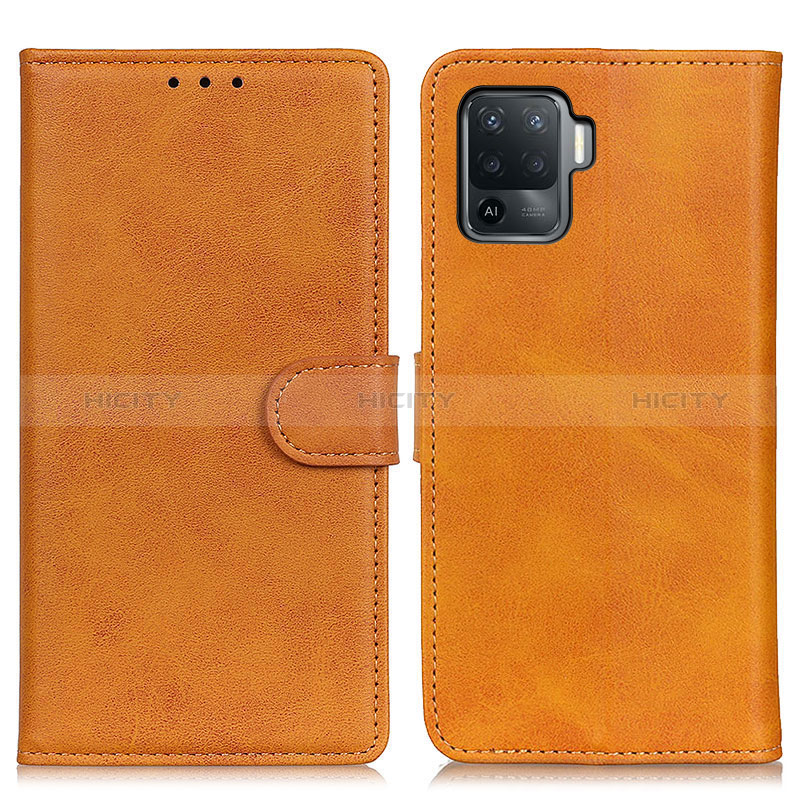 Coque Portefeuille Livre Cuir Etui Clapet A05D pour Oppo Reno5 Lite Bleu Plus