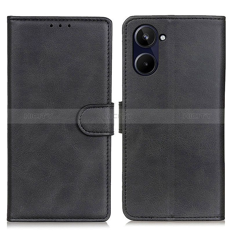 Coque Portefeuille Livre Cuir Etui Clapet A05D pour Realme 10 4G Noir Plus