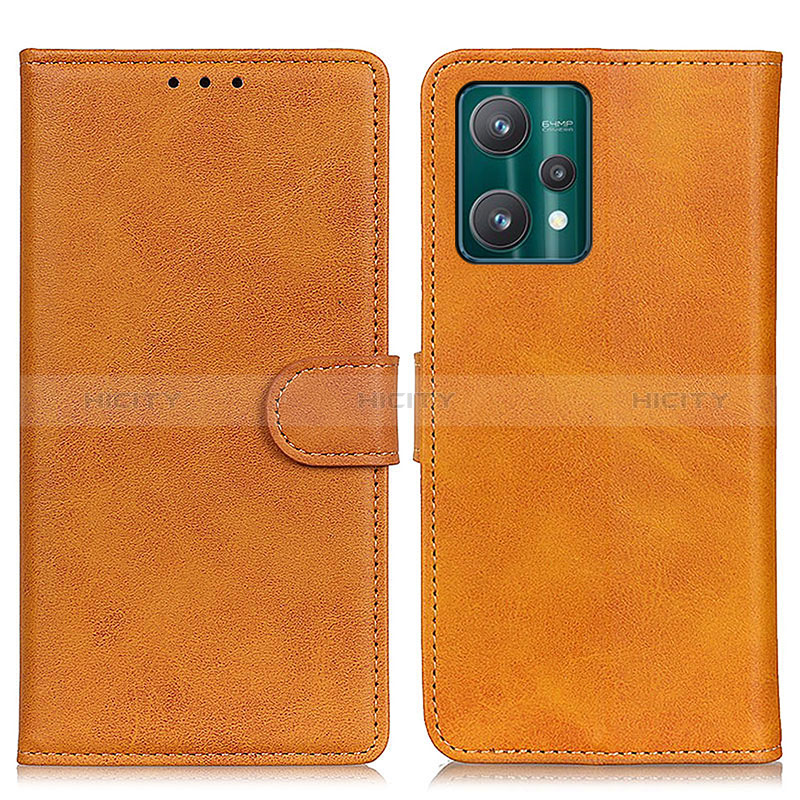 Coque Portefeuille Livre Cuir Etui Clapet A05D pour Realme 9 5G Marron Plus