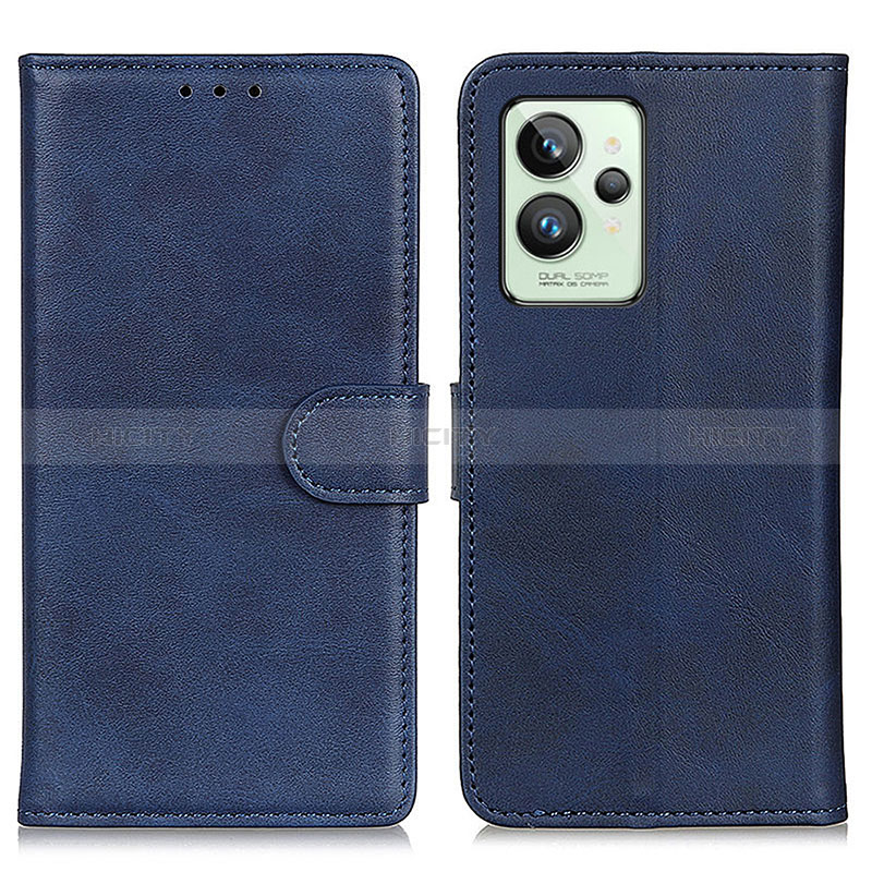 Coque Portefeuille Livre Cuir Etui Clapet A05D pour Realme GT2 Pro 5G Bleu Plus