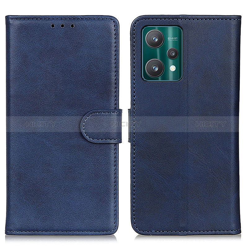 Coque Portefeuille Livre Cuir Etui Clapet A05D pour Realme Q5 5G Bleu Plus