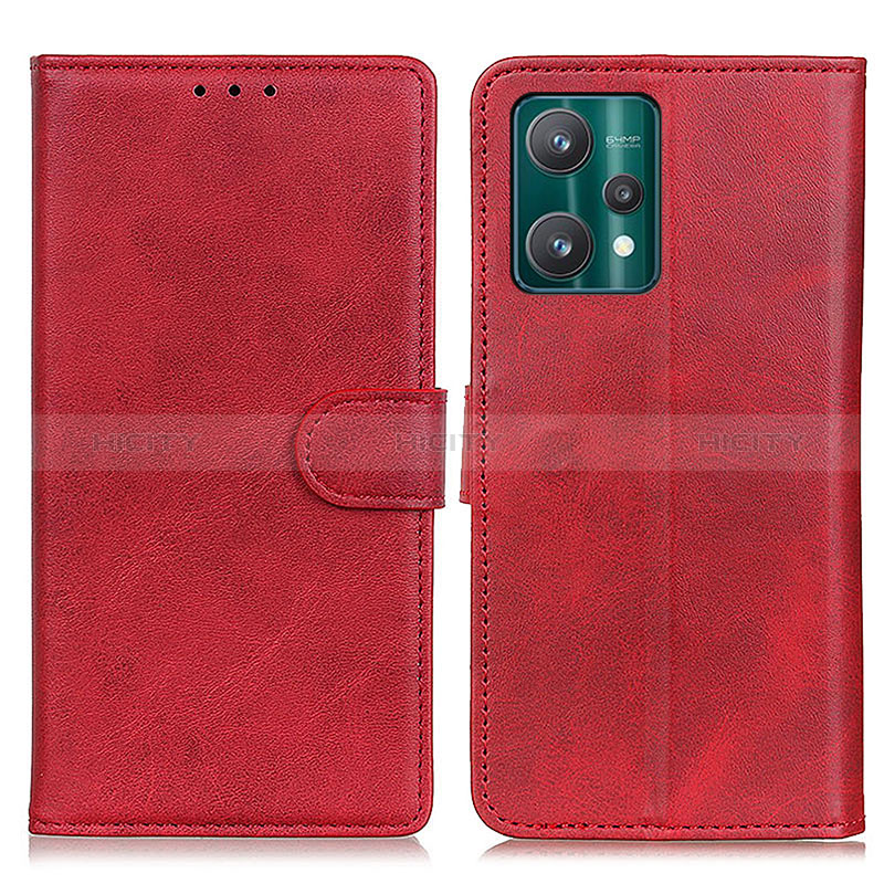 Coque Portefeuille Livre Cuir Etui Clapet A05D pour Realme Q5 5G Rouge Plus