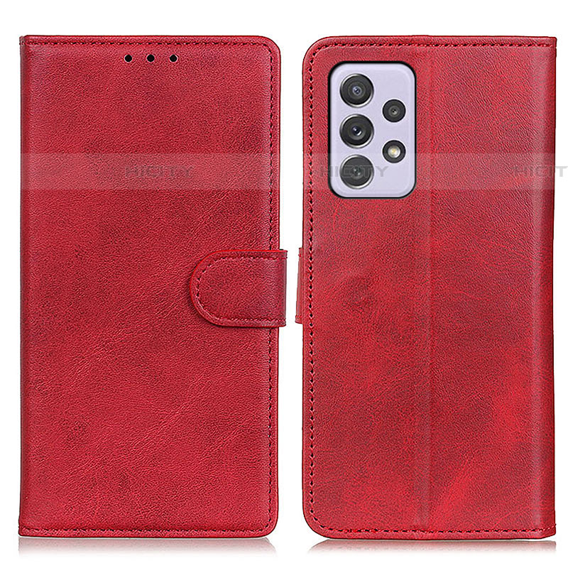 Coque Portefeuille Livre Cuir Etui Clapet A05D pour Samsung Galaxy A73 5G Rouge Plus