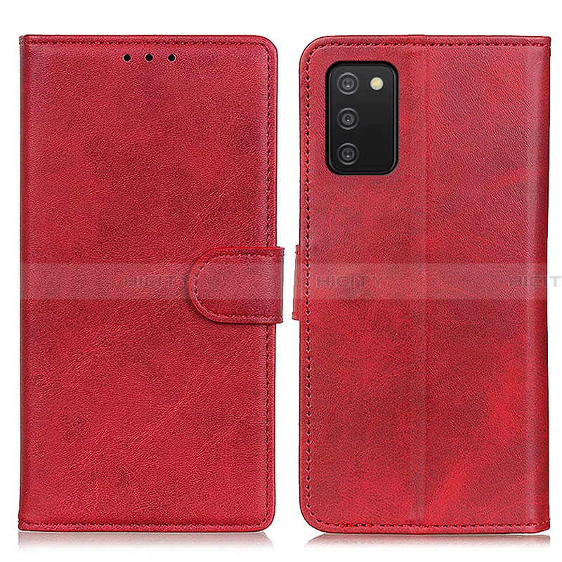 Coque Portefeuille Livre Cuir Etui Clapet A05D pour Samsung Galaxy F02S SM-E025F Rouge Plus