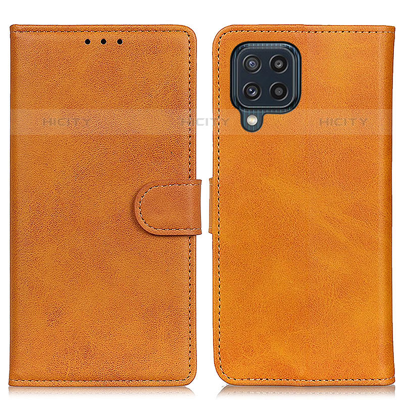 Coque Portefeuille Livre Cuir Etui Clapet A05D pour Samsung Galaxy M32 4G Marron Plus