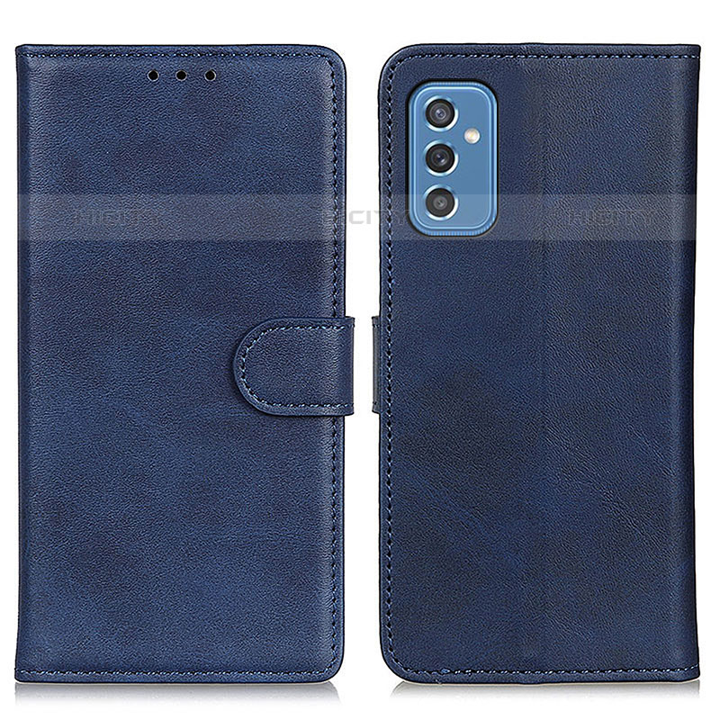 Coque Portefeuille Livre Cuir Etui Clapet A05D pour Samsung Galaxy M52 5G Bleu Plus