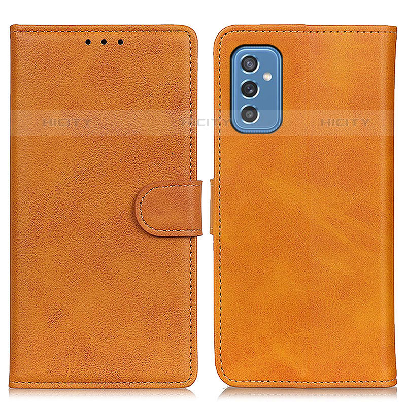 Coque Portefeuille Livre Cuir Etui Clapet A05D pour Samsung Galaxy M52 5G Marron Plus