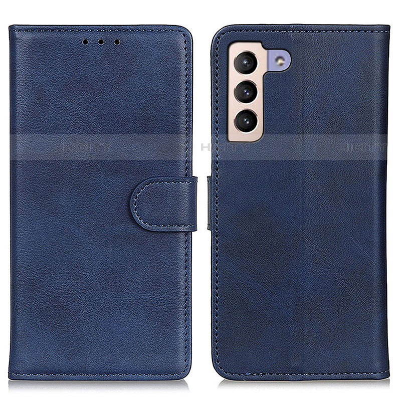 Coque Portefeuille Livre Cuir Etui Clapet A05D pour Samsung Galaxy S21 5G Bleu Plus