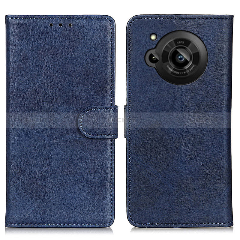 Coque Portefeuille Livre Cuir Etui Clapet A05D pour Sharp Aquos R7 Bleu Plus