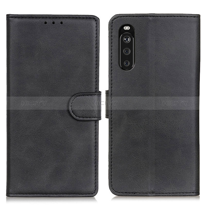 Coque Portefeuille Livre Cuir Etui Clapet A05D pour Sony Xperia 10 III SO-52B Noir Plus