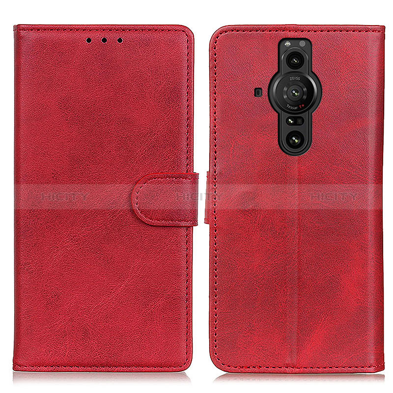 Coque Portefeuille Livre Cuir Etui Clapet A05D pour Sony Xperia PRO-I Rouge Plus