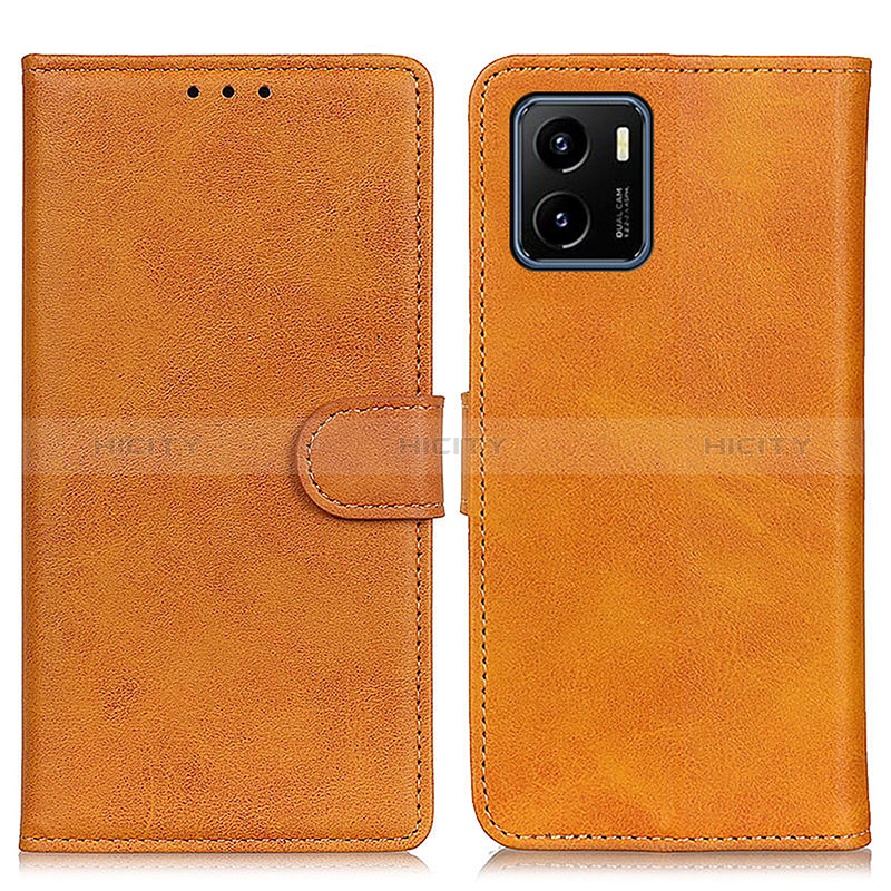 Coque Portefeuille Livre Cuir Etui Clapet A05D pour Vivo Y01 Marron Plus