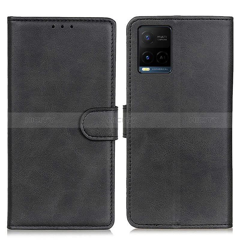 Coque Portefeuille Livre Cuir Etui Clapet A05D pour Vivo Y21a Noir Plus