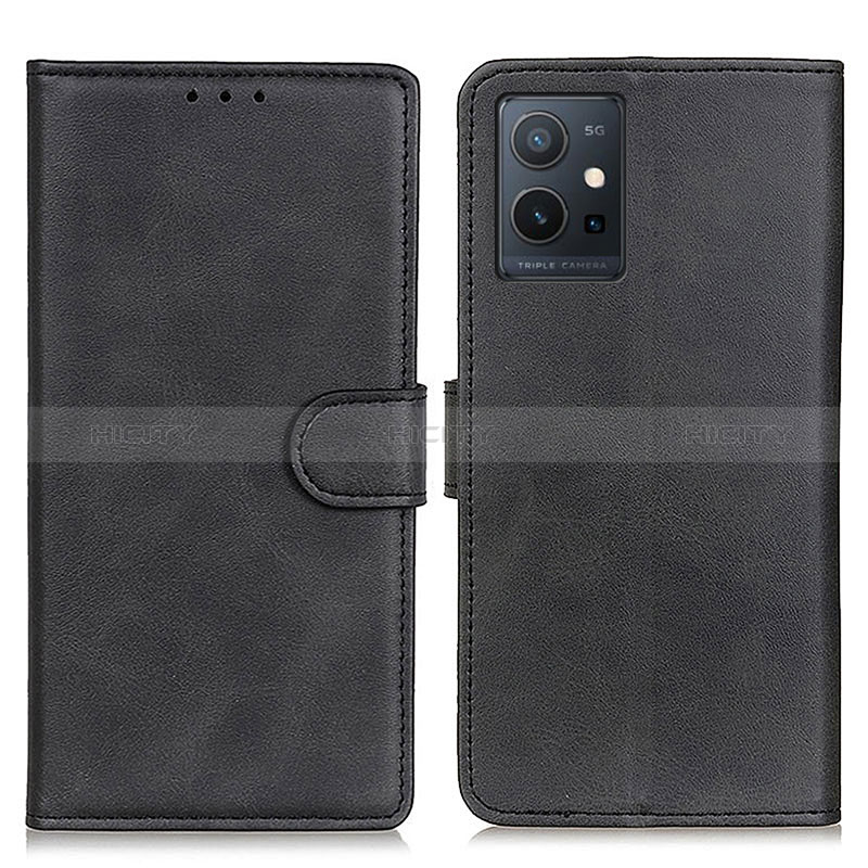 Coque Portefeuille Livre Cuir Etui Clapet A05D pour Vivo Y30 5G Noir Plus