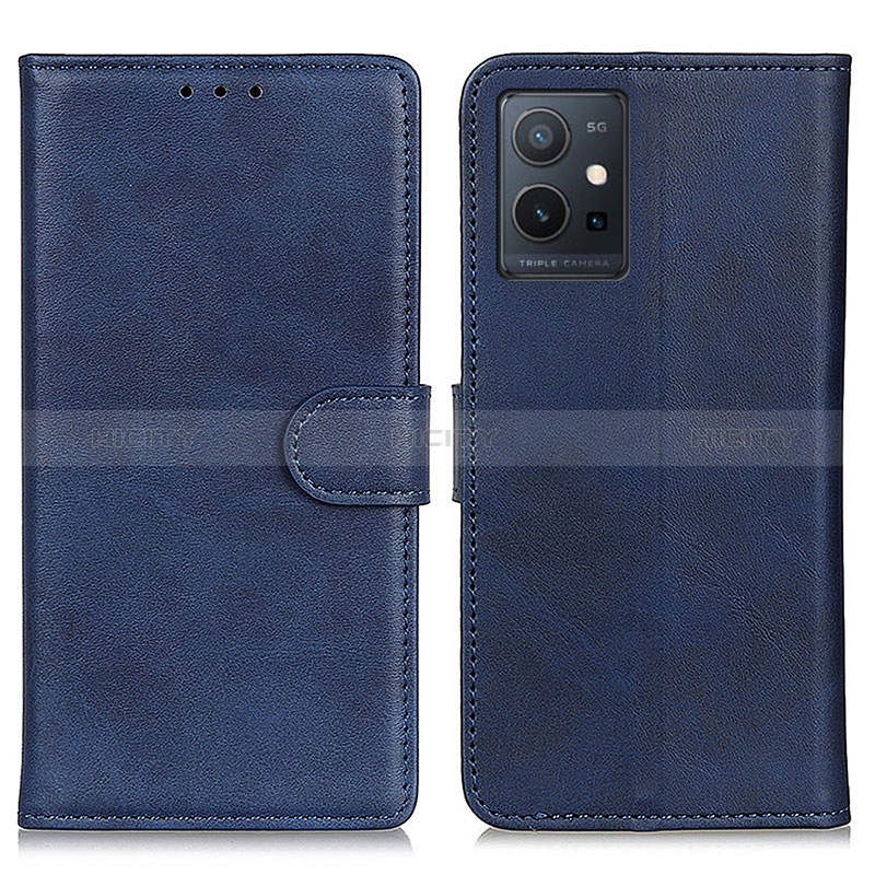 Coque Portefeuille Livre Cuir Etui Clapet A05D pour Vivo Y33e 5G Bleu Plus