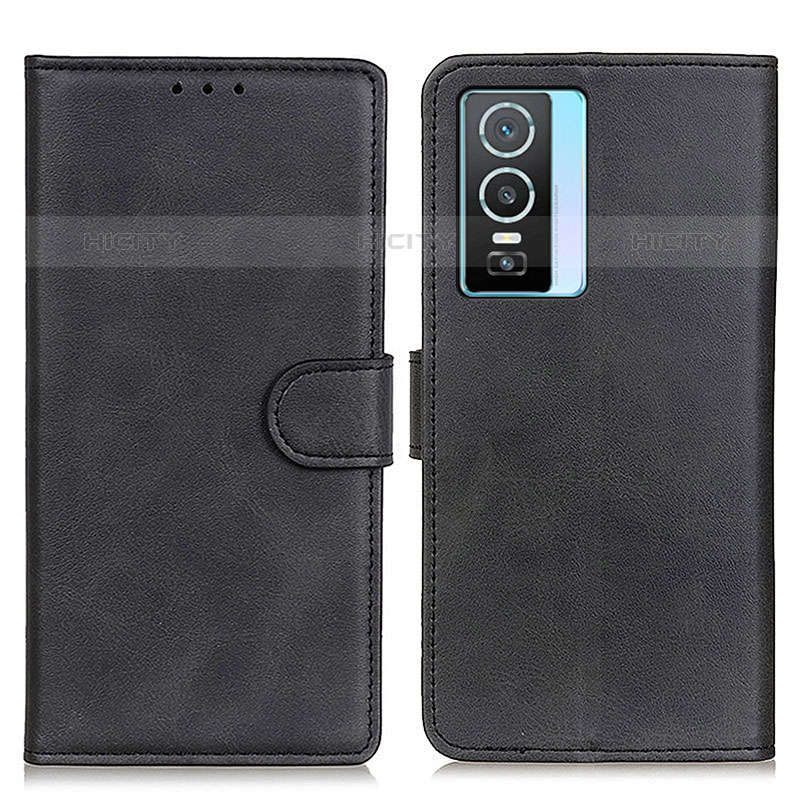 Coque Portefeuille Livre Cuir Etui Clapet A05D pour Vivo Y74s 5G Noir Plus