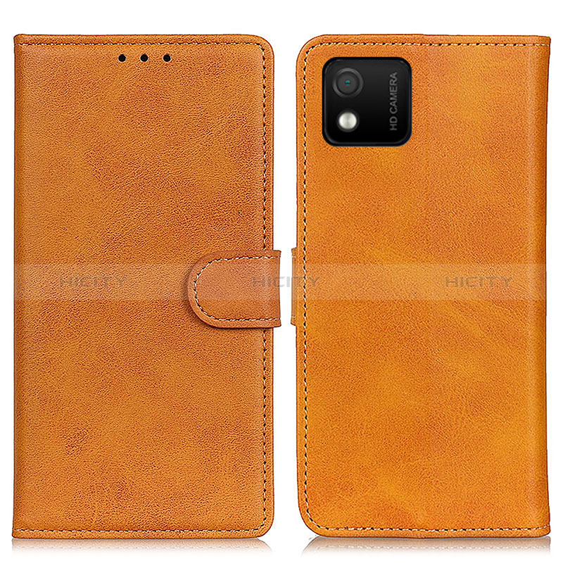 Coque Portefeuille Livre Cuir Etui Clapet A05D pour Wiko Y52 Marron Plus