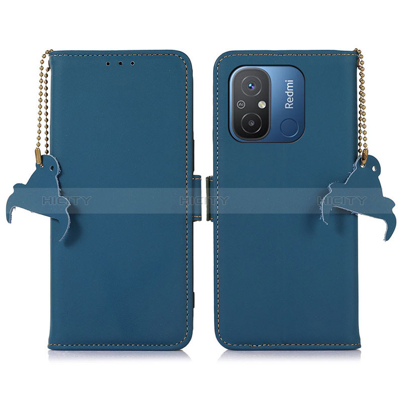 Coque Portefeuille Livre Cuir Etui Clapet A05D pour Xiaomi Redmi 11A 4G Bleu Plus