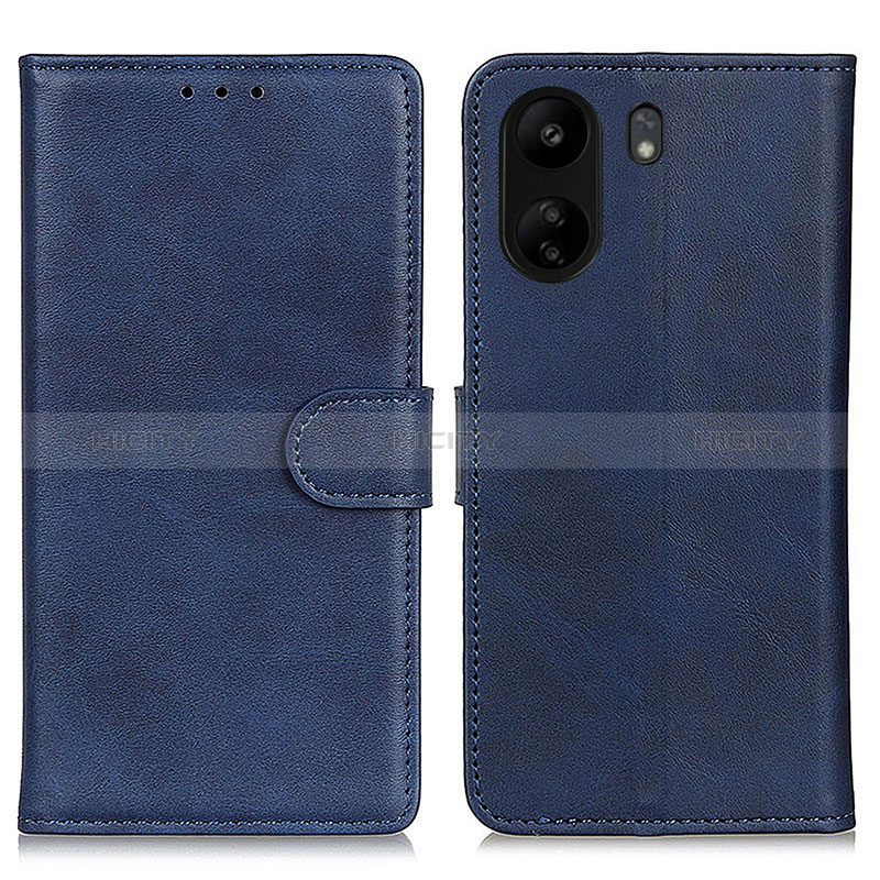 Coque Portefeuille Livre Cuir Etui Clapet A05D pour Xiaomi Redmi 13C Bleu Plus