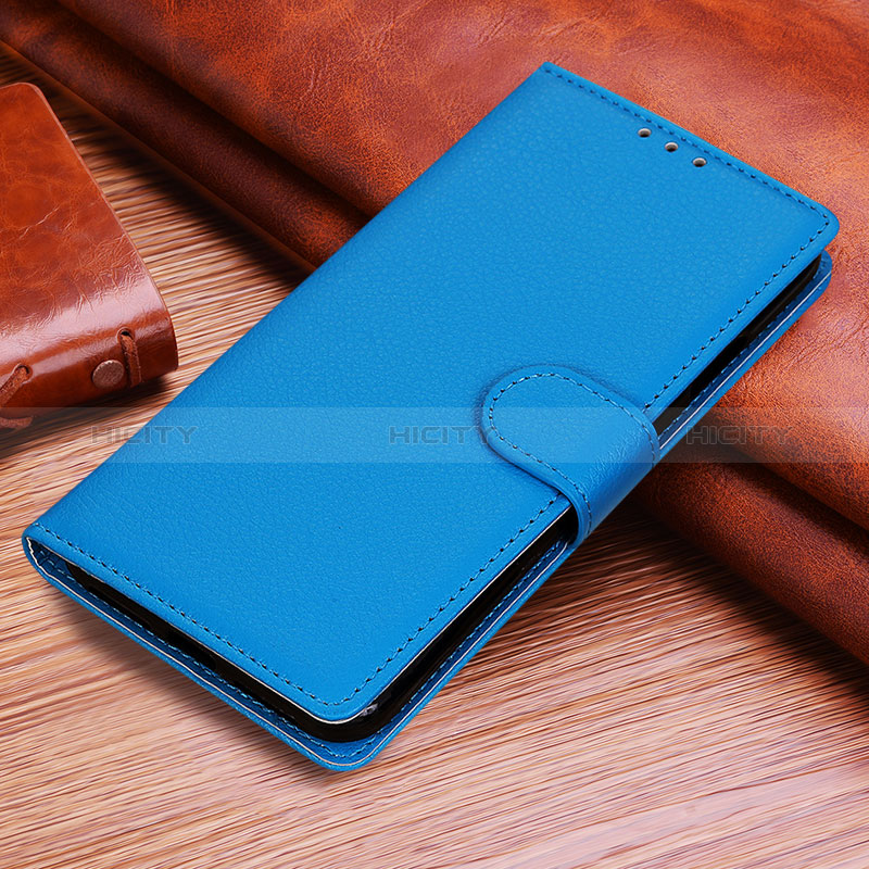 Coque Portefeuille Livre Cuir Etui Clapet A06D pour Huawei Honor X8b Bleu Ciel Plus
