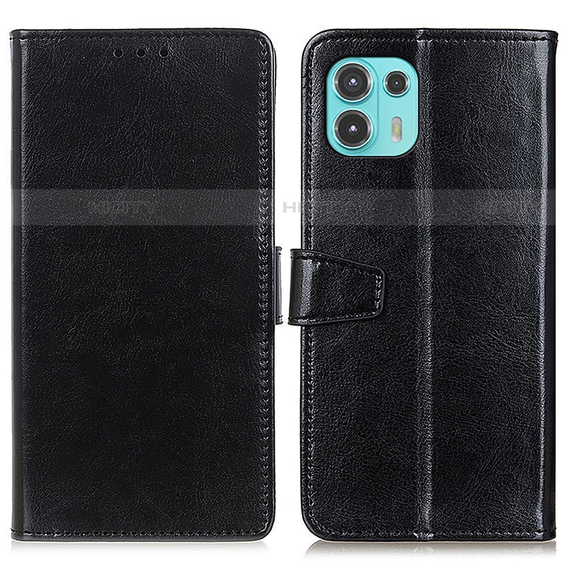 Coque Portefeuille Livre Cuir Etui Clapet A06D pour Motorola Moto Edge 20 Lite 5G Noir Plus