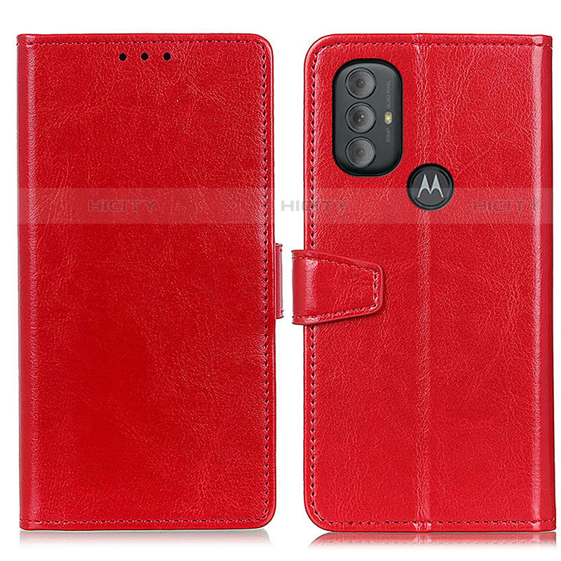 Coque Portefeuille Livre Cuir Etui Clapet A06D pour Motorola Moto G Play (2023) Rouge Plus