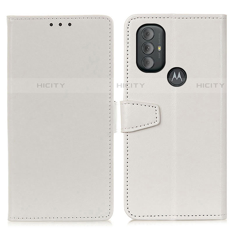 Coque Portefeuille Livre Cuir Etui Clapet A06D pour Motorola Moto G Power (2022) Blanc Plus