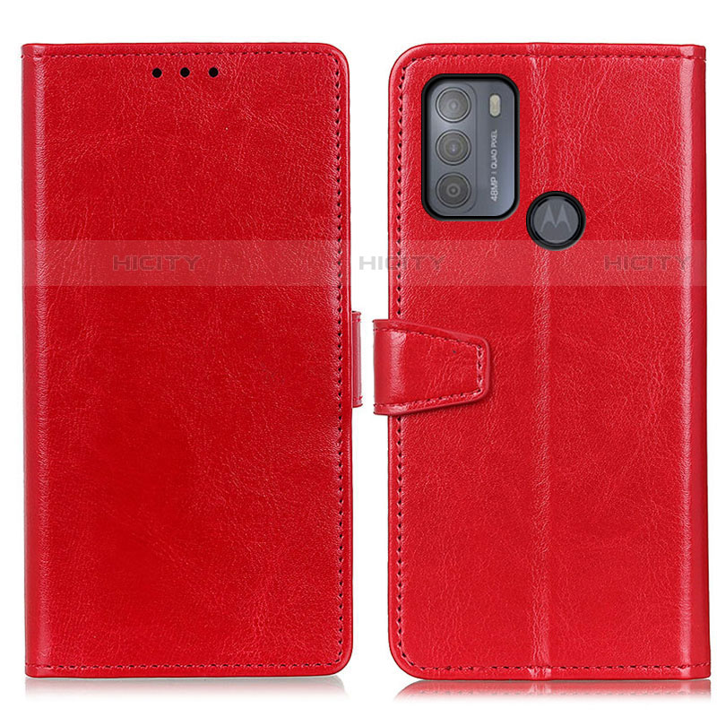 Coque Portefeuille Livre Cuir Etui Clapet A06D pour Motorola Moto G50 Rouge Plus