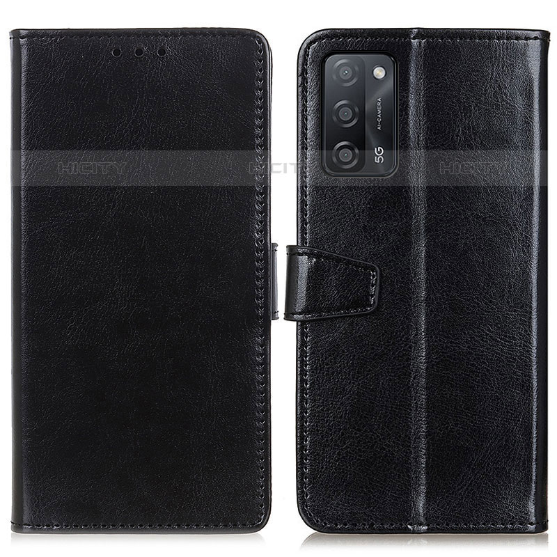 Coque Portefeuille Livre Cuir Etui Clapet A06D pour Oppo A53s 5G Noir Plus