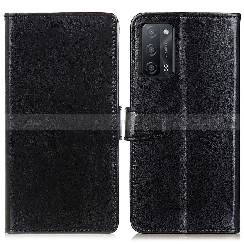 Coque Portefeuille Livre Cuir Etui Clapet A06D pour Oppo A56 5G Noir Plus