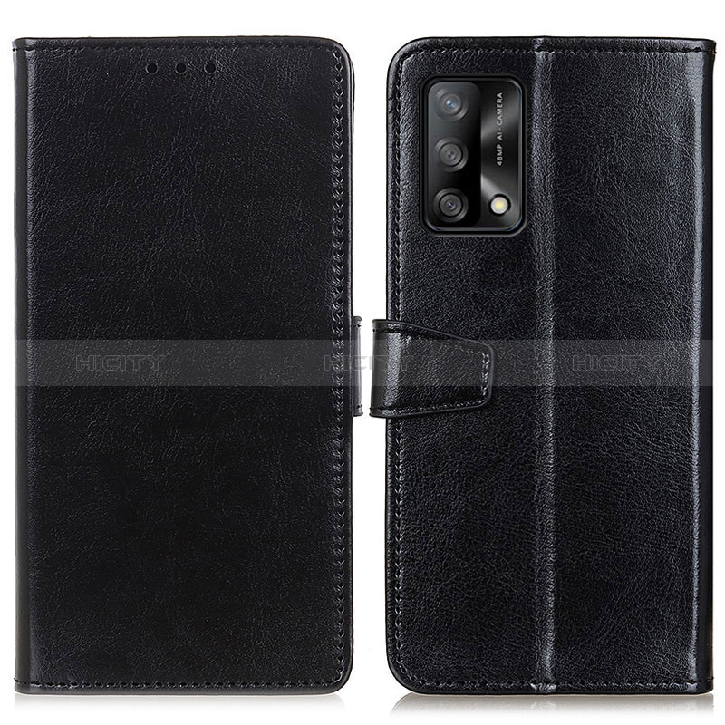 Coque Portefeuille Livre Cuir Etui Clapet A06D pour Oppo A95 4G Noir Plus