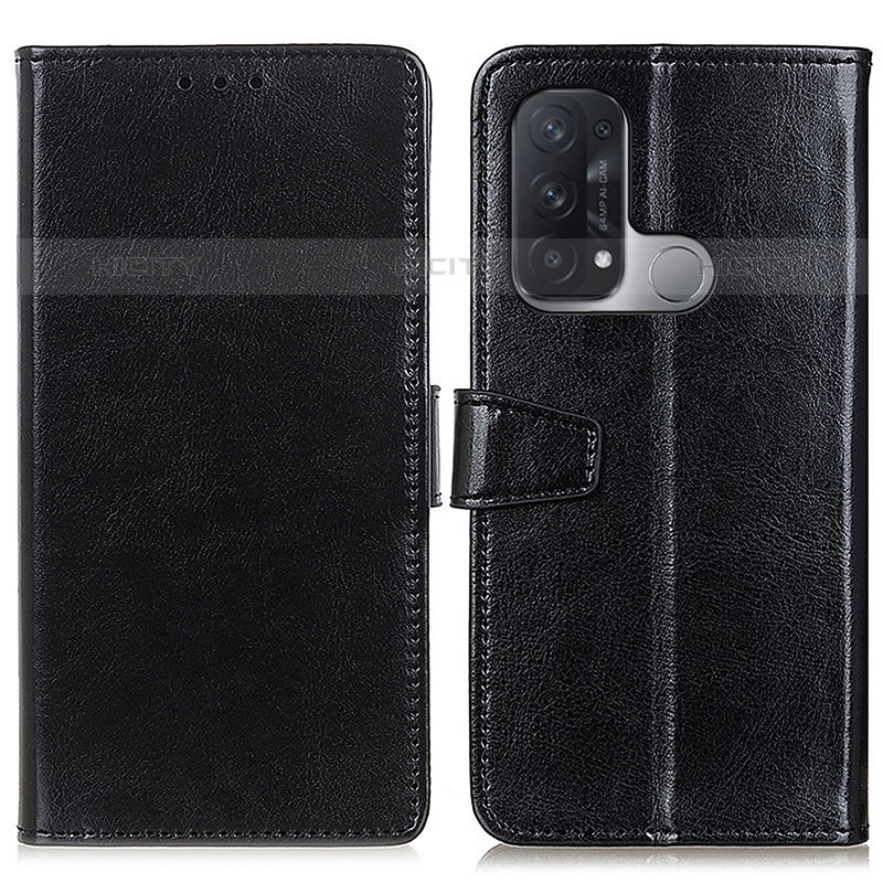 Coque Portefeuille Livre Cuir Etui Clapet A06D pour Oppo Reno5 A Noir Plus