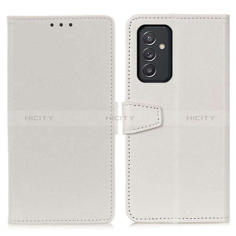 Coque Portefeuille Livre Cuir Etui Clapet A06D pour Samsung Galaxy A15 4G Blanc Plus