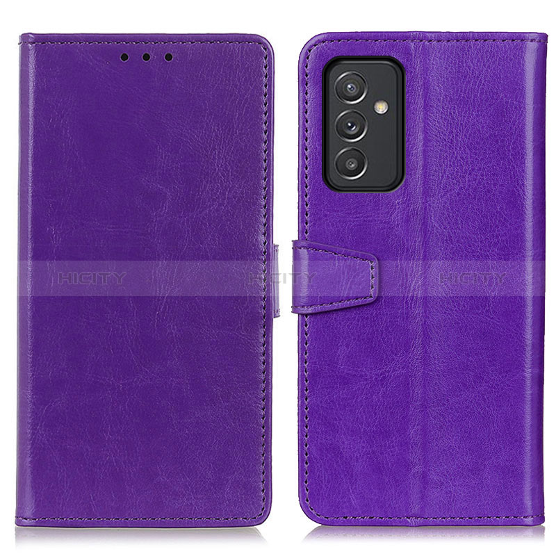 Coque Portefeuille Livre Cuir Etui Clapet A06D pour Samsung Galaxy A15 4G Violet Plus